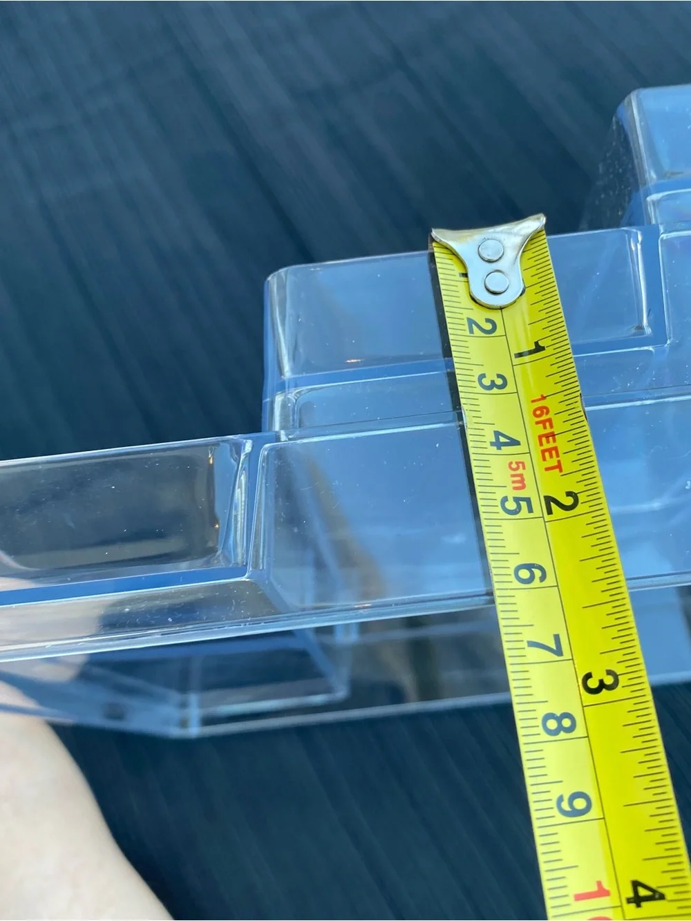 Unbranded transparent acrylic